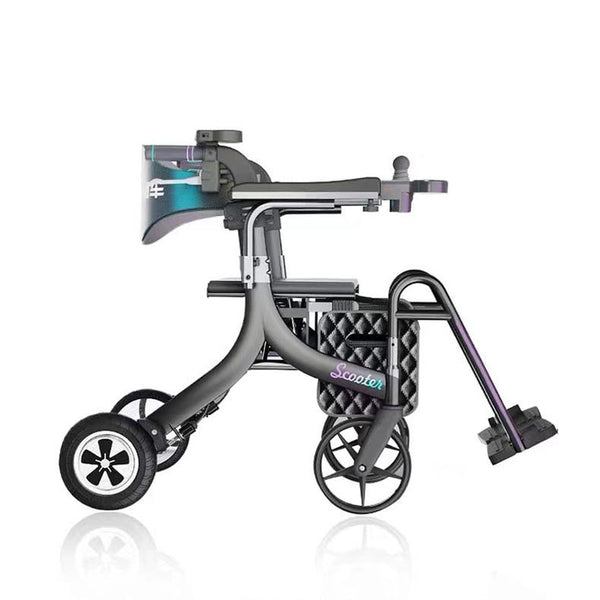 2-in-1 walker & electric wheelchair