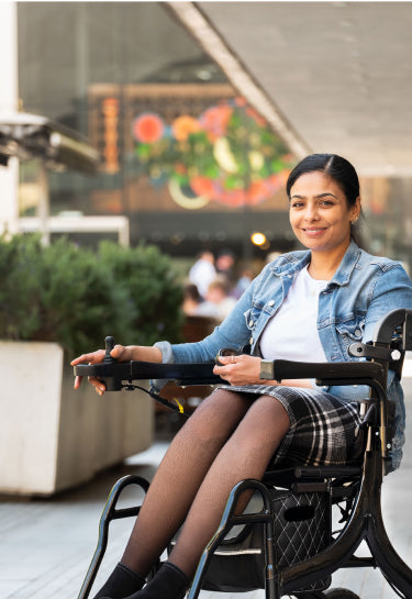 Wellchair - Banner image showing a 2-1 electric walker and wheelchair